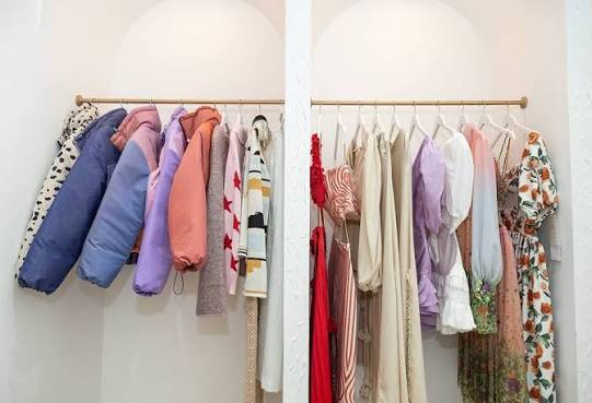 Seasonal fashion collection on display at Professional Choice clothing store